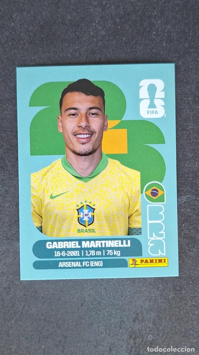 Cromos de F&uacute;tbol: L1 GABRIEL MARTINELLI SELECCION BRASIL 18 MUNDIAL FIFA WORLD CUP 2026 PANINI NUNCA PEGADO SIN PEGAR