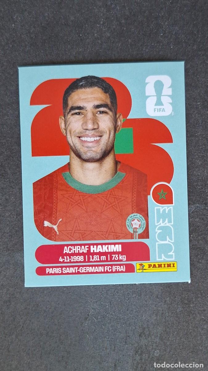 Cromos de F&uacute;tbol: L1 HAKIMI SELECCION MARRUECOS 4 MUNDIAL FIFA WORLD CUP 2026 PANINI NUNCA PEGADO SIN PEGAR