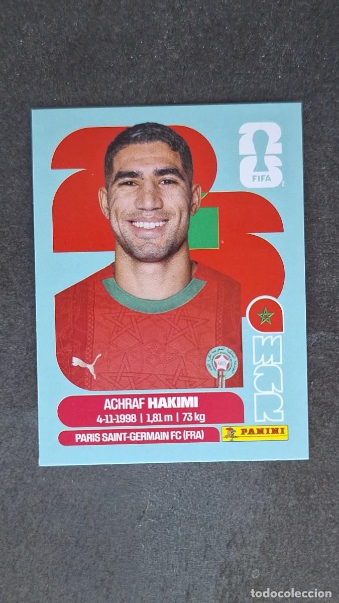 Cromos de F&uacute;tbol: L1 HAKIMI SELECCION MARRUECOS 4 MUNDIAL FIFA WORLD CUP 2026 PANINI NUNCA PEGADO SIN PEGAR