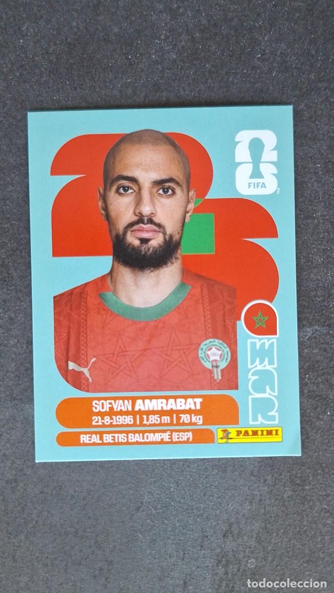 Cromos de F&uacute;tbol: L1 AMRABAT SELECCION MARRUECOS 10 MUNDIAL FIFA WORLD CUP 2026 PANINI NUNCA PEGADO SIN PEGAR