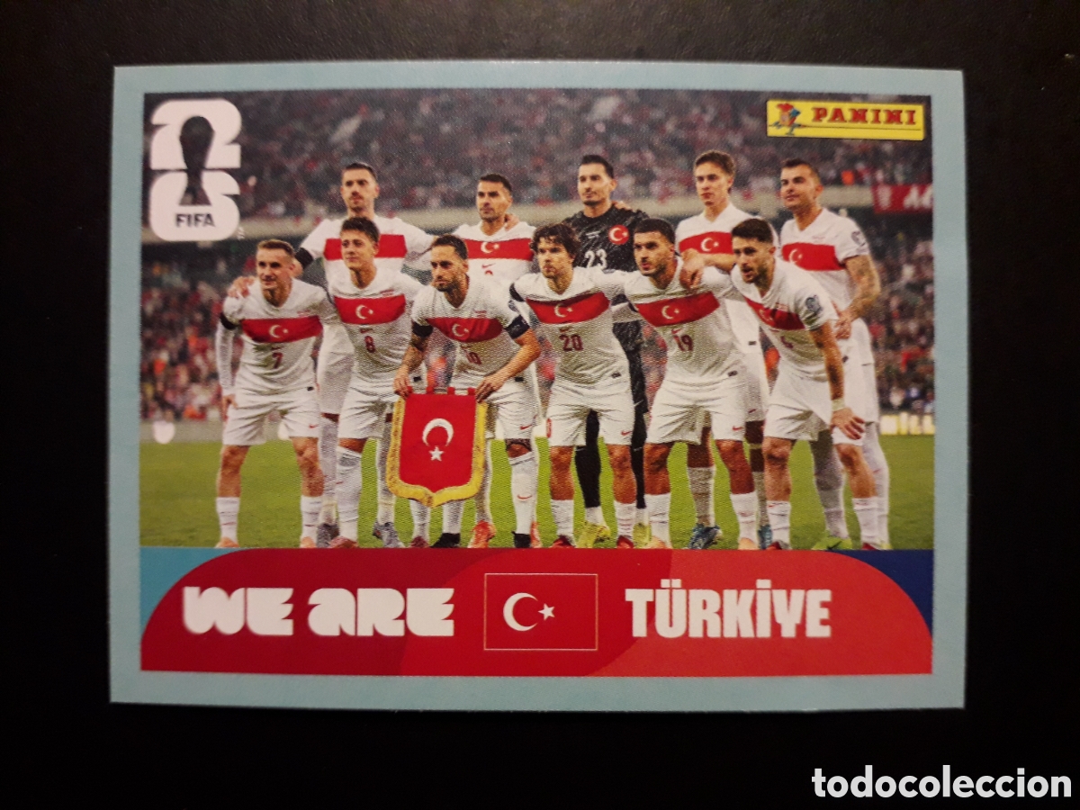 Cromos de F&uacute;tbol: EQUIPO TURQU&Iacute;A TUR 13 MUNDIAL F&Uacute;TBOL 2026 FIFA WORLD CUP PANINI SIN PEGAR PEDIDO M&Iacute;NIMO 3&euro;.