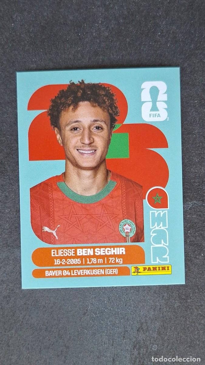 Cromos de F&uacute;tbol: L1 BEN SEGHIR SELECCION MARRUECOS 12 MUNDIAL FIFA WORLD CUP 2026 PANINI NUNCA PEGADO SIN PEGAR