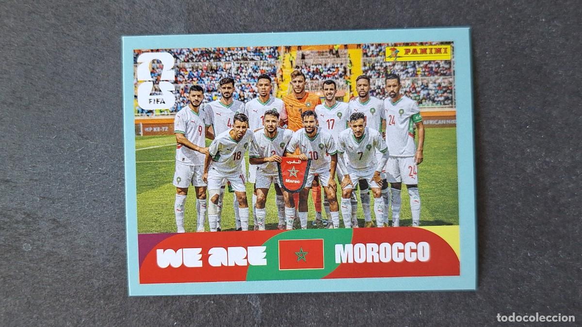 Cromos de F&uacute;tbol: L1 EQUIPO SELECCION MARRUECOS 13 MUNDIAL FIFA WORLD CUP 2026 PANINI NUNCA PEGADO SIN PEGAR