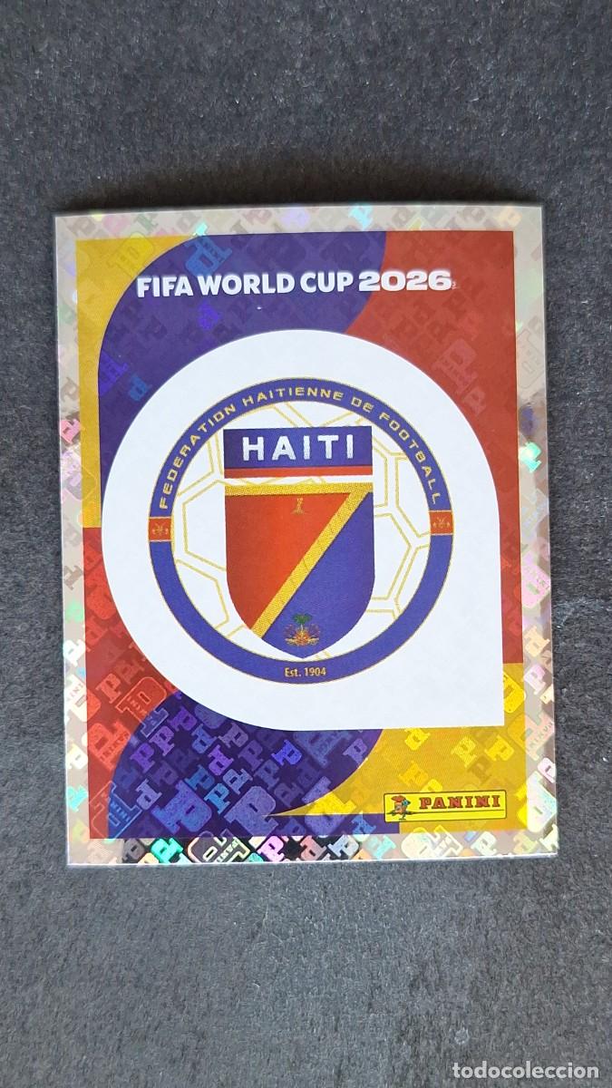 Cromos de Futebol: L1 ESCUDO SELECCION HAITI 1 MUNDIAL FIFA WORLD CUP 2026 PANINI NUNCA PEGADO SIN PEGAR