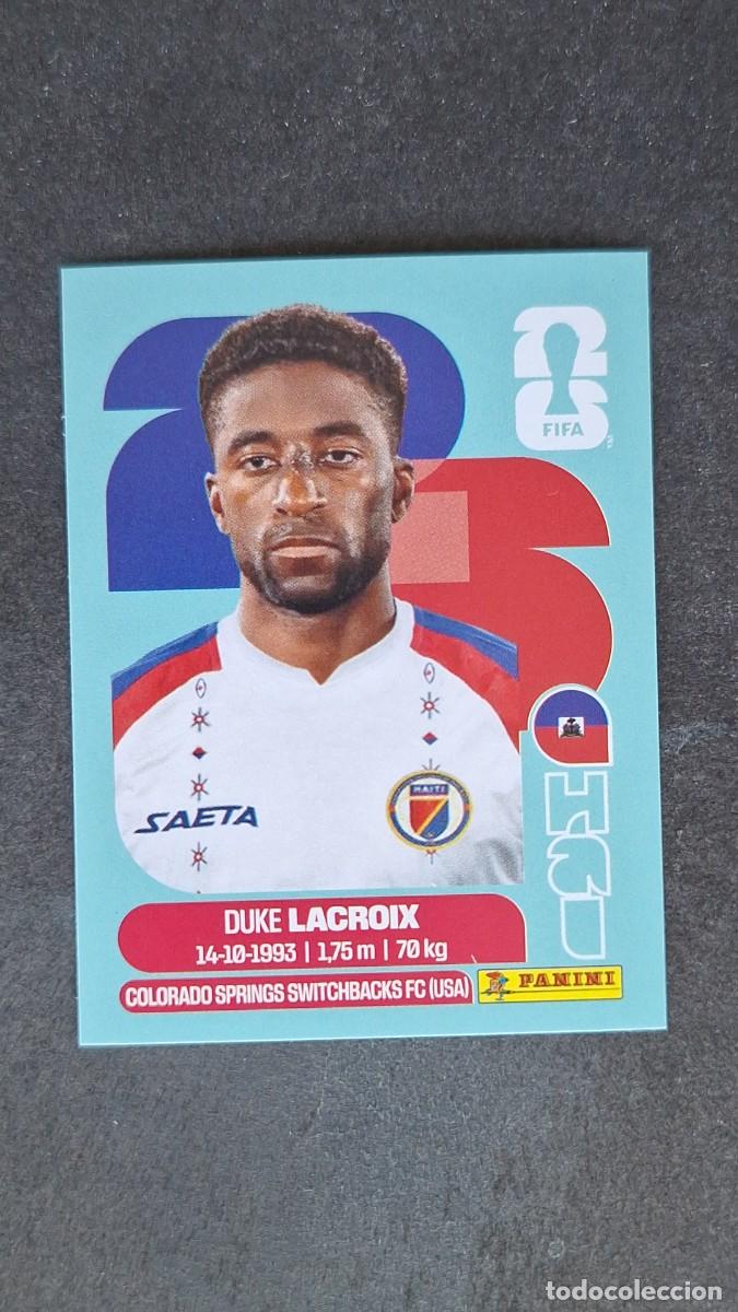 Cromos de F&uacute;tbol: L1 DUKE LACROIX SELECCION HAITI 7 MUNDIAL FIFA WORLD CUP 2026 PANINI NUNCA PEGADO SIN PEGAR
