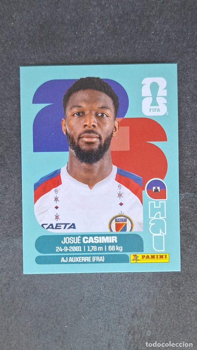 Cromos de F&uacute;tbol: L1 CASIMIR SELECCION HAITI 16 MUNDIAL FIFA WORLD CUP 2026 PANINI NUNCA PEGADO SIN PEGAR