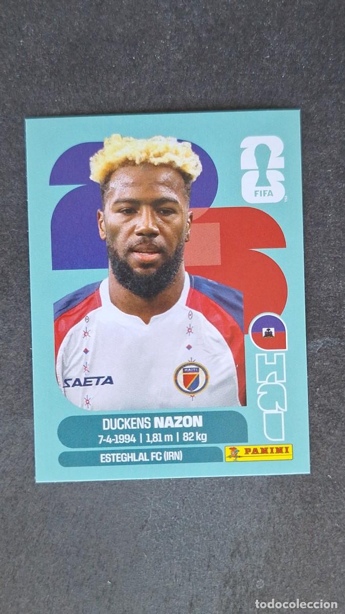 Cromos de F&uacute;tbol: L1 NAZON SELECCION HAITI 18 MUNDIAL FIFA WORLD CUP 2026 PANINI NUNCA PEGADO SIN PEGAR