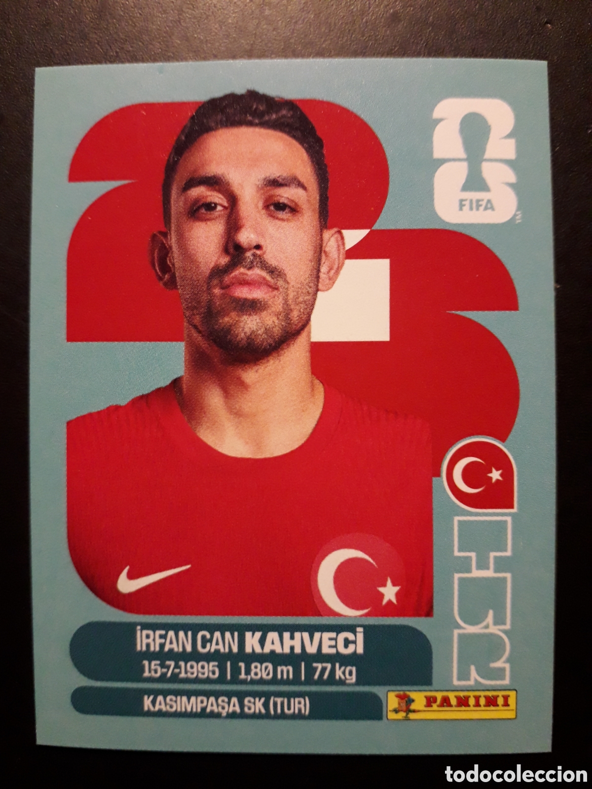 Cromos de F&uacute;tbol: KAHVECI TURQU&Iacute;A TUR 15 MUNDIAL F&Uacute;TBOL 2026 FIFA WORLD CUP PANINI SIN PEGAR PEDIDO M&Iacute;NIMO 3&euro;