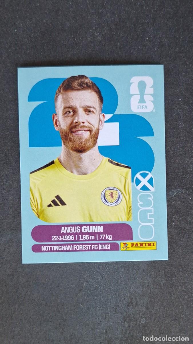 Cromos de F&uacute;tbol: L1 GUNN SELECCION ESCOCIA 2 MUNDIAL FIFA WORLD CUP 2026 PANINI NUNCA PEGADO SIN PEGAR