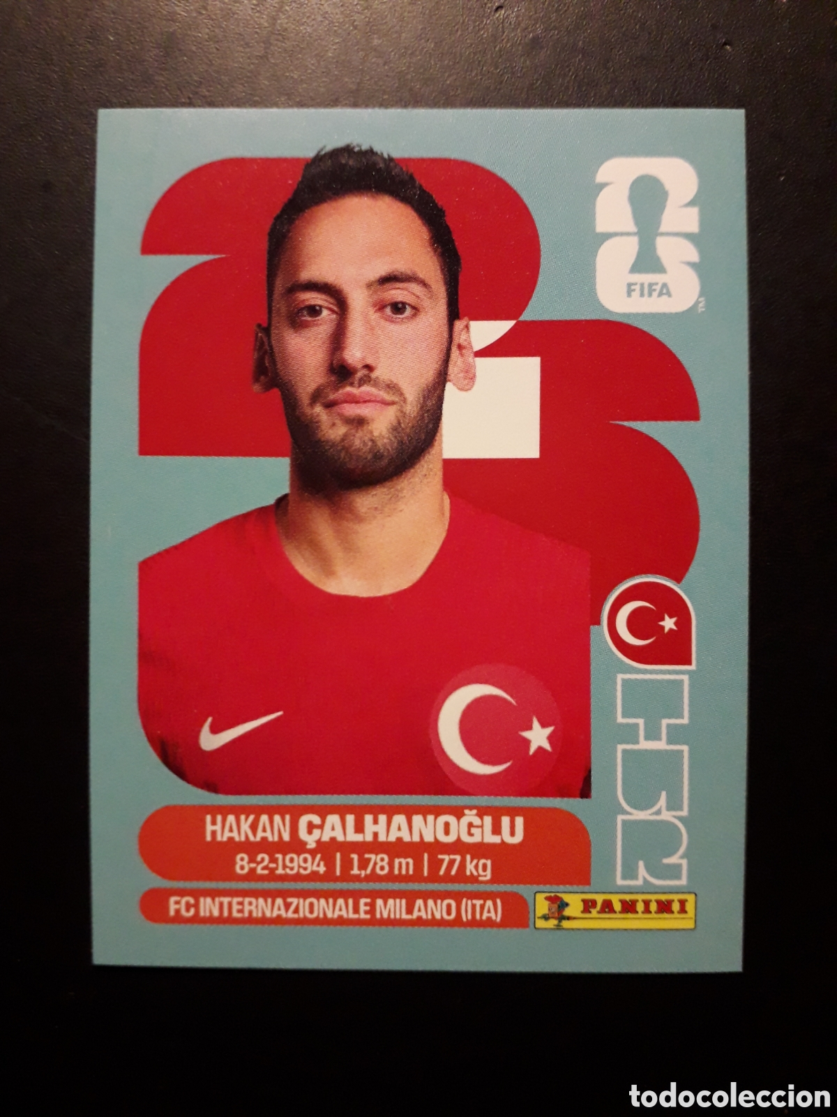 Cromos de F&uacute;tbol: &Ccedil;ALHANOĞLU TURQU&Iacute;A TUR 11 MUNDIAL F&Uacute;TBOL 2026 FIFA WORLD CUP PANINI SIN PEGAR PEDIDO M&Iacute;NIMO 3&euro;.