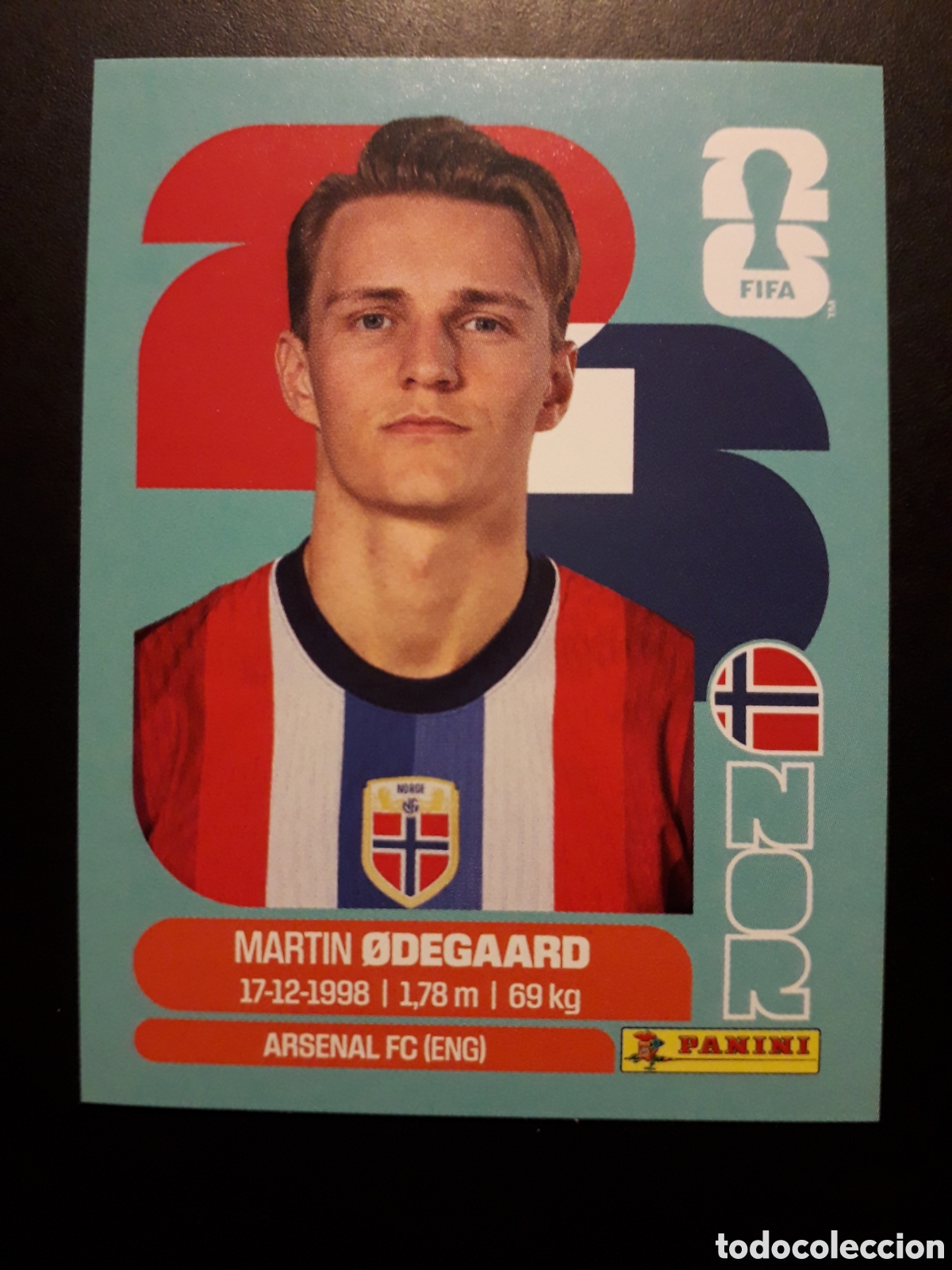 Cromos de F&uacute;tbol: &Oslash;DEGAARD NORUEGA NOR 10 MUNDIAL F&Uacute;TBOL 2026 FIFA WORLD CUP PANINI SIN PEGAR PEDIDO M&Iacute;NIMO 3&euro;
