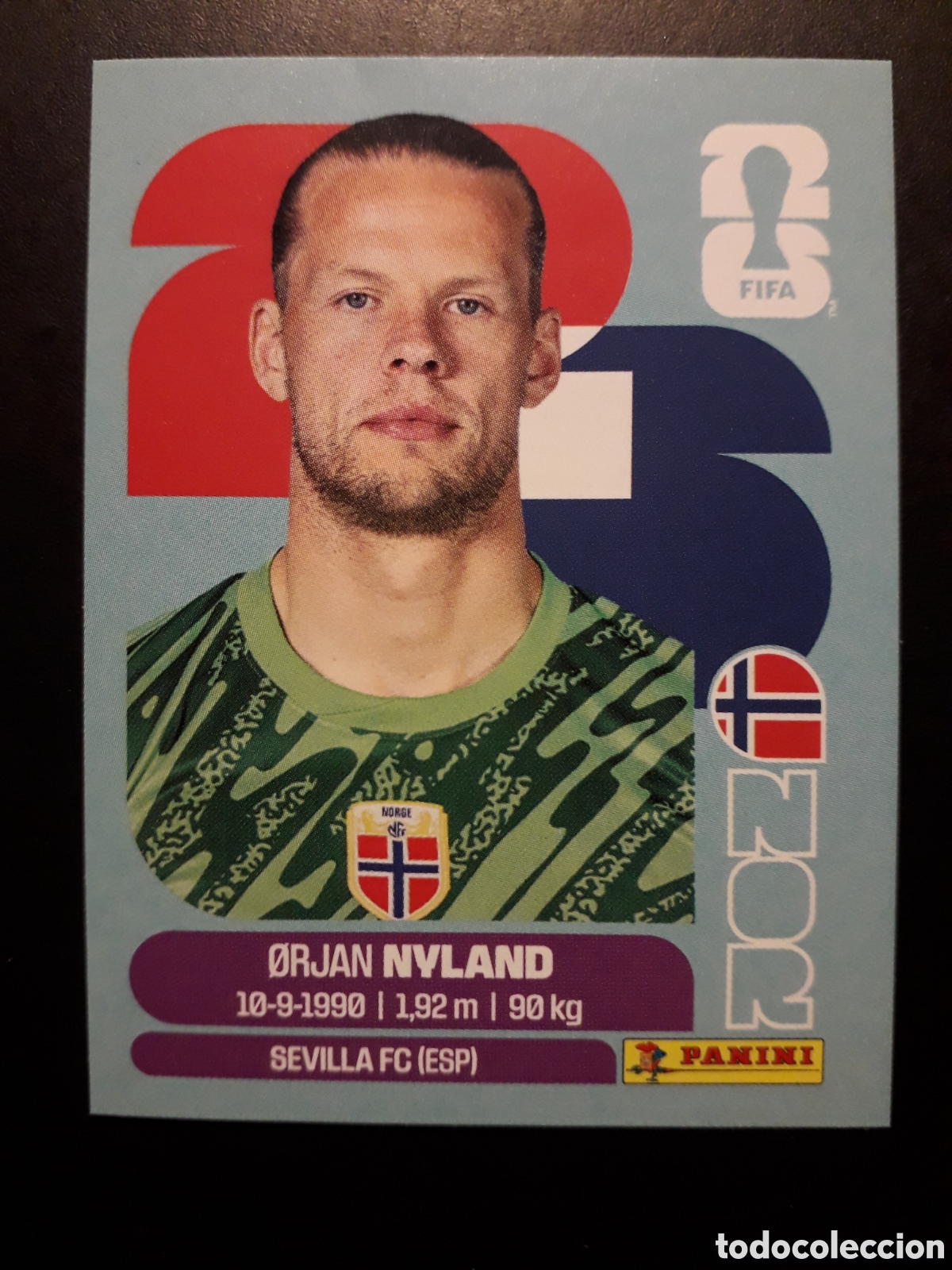 Cromos de F&uacute;tbol: NYLAND NORUEGA NOR 2 MUNDIAL F&Uacute;TBOL 2026 FIFA WORLD CUP PANINI SIN PEGAR PEDIDO M&Iacute;NIMO 3&euro;
