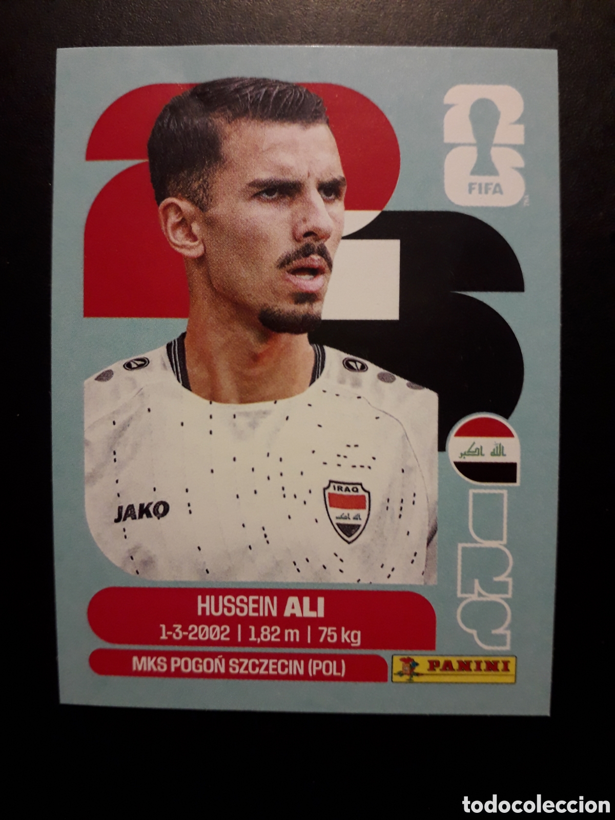 Cromos de F&uacute;tbol: HUSSEIN ALI IRAQ IRQ 4 MUNDIAL F&Uacute;TBOL 2026 FIFA WORLD CUP PANINI SIN PEGAR PEDIDO M&Iacute;NIMO 3&euro;
