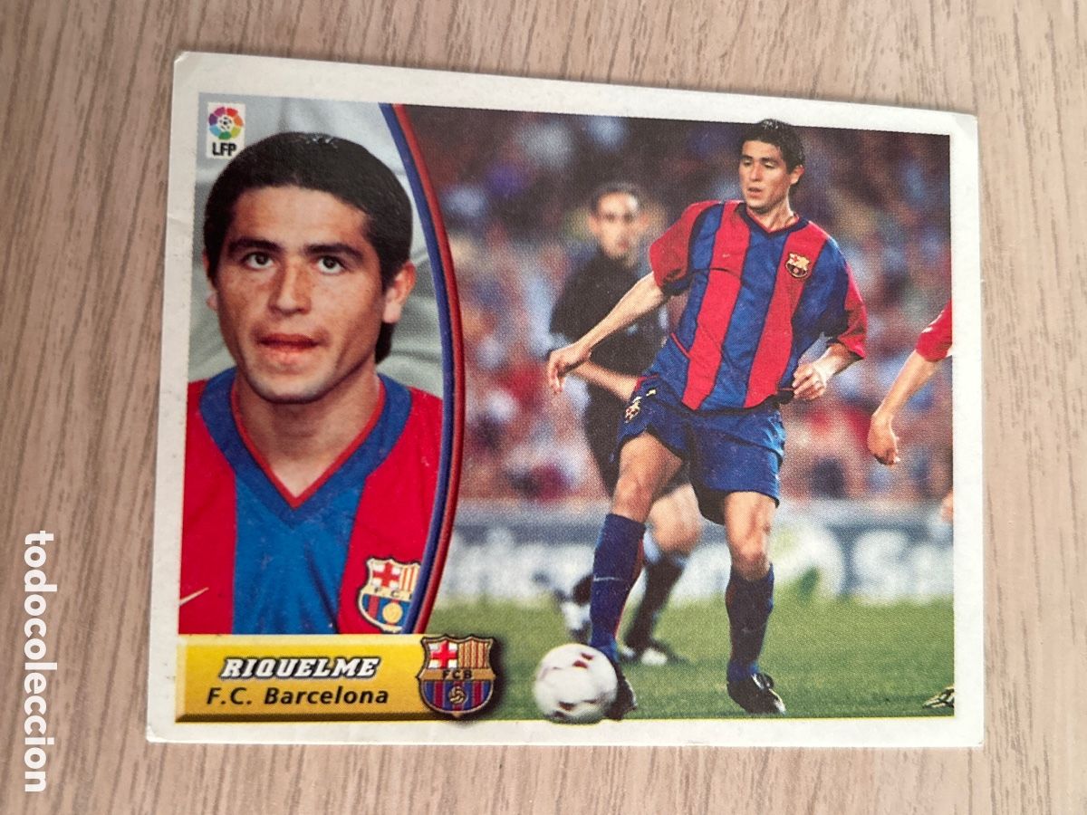 Cromos de F&uacute;tbol: RIQUELME BARCELONA BAJA LIGA ESTE 2003 2004 03 04 NUNCA PEGADO SIN PEGAR