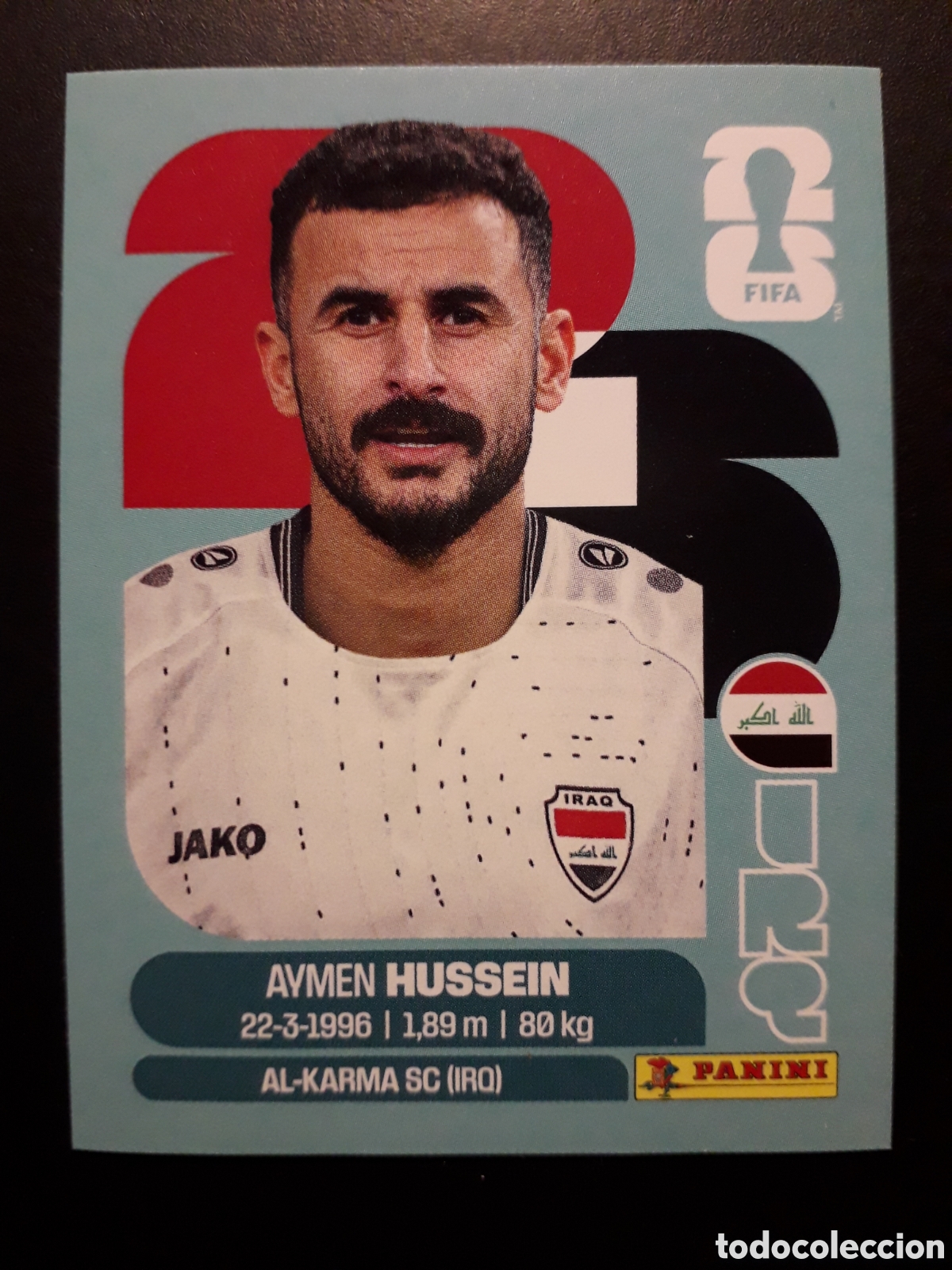 Cromos de F&uacute;tbol: HUSSEIN IRAQ IRQ 19 MUNDIAL F&Uacute;TBOL 2026 FIFA WORLD CUP PANINI SIN PEGAR PEDIDO M&Iacute;NIMO 3&euro;