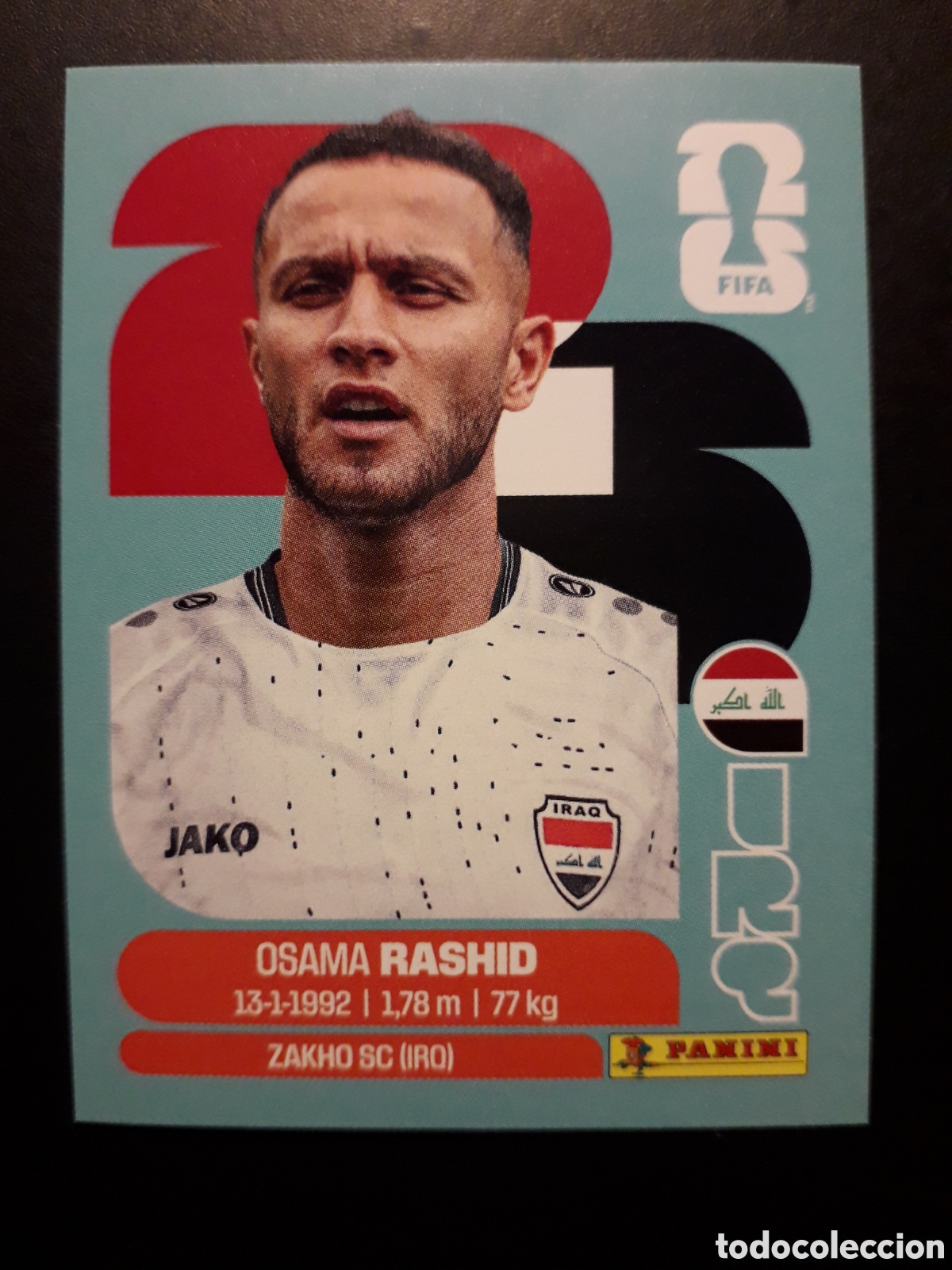 Cromos de F&uacute;tbol: RASHID IRAQ IRQ 17 MUNDIAL F&Uacute;TBOL 2026 FIFA WORLD CUP PANINI SIN PEGAR PEDIDO M&Iacute;NIMO 3&euro;