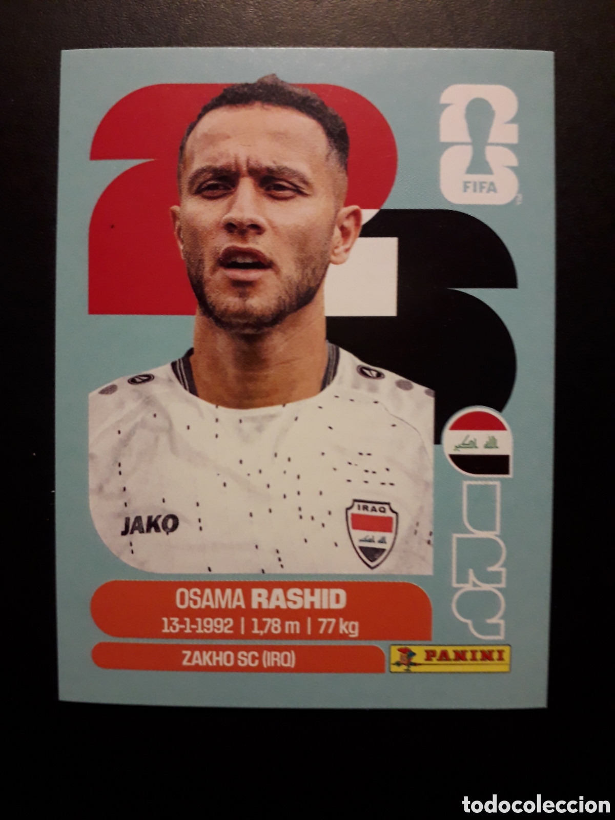 Cromos de F&uacute;tbol: RASHID IRAQ IRQ 17 MUNDIAL F&Uacute;TBOL 2026 FIFA WORLD CUP PANINI SIN PEGAR PEDIDO M&Iacute;NIMO 3&euro;