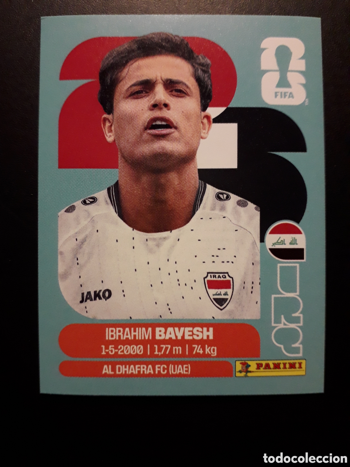 Cromos de F&uacute;tbol: BAYESH IRAQ IRQ 11 MUNDIAL F&Uacute;TBOL 2026 FIFA WORLD CUP PANINI SIN PEGAR PEDIDO M&Iacute;NIMO 3&euro;