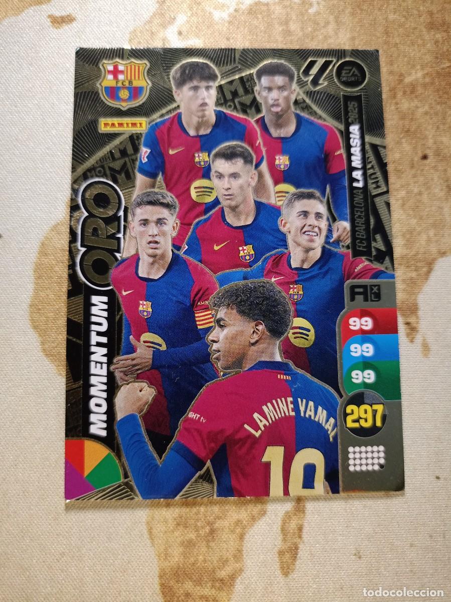 Football Stickers: # Momentum BARCELONA LA MAS&Iacute;A Adrenalyn 2024-25