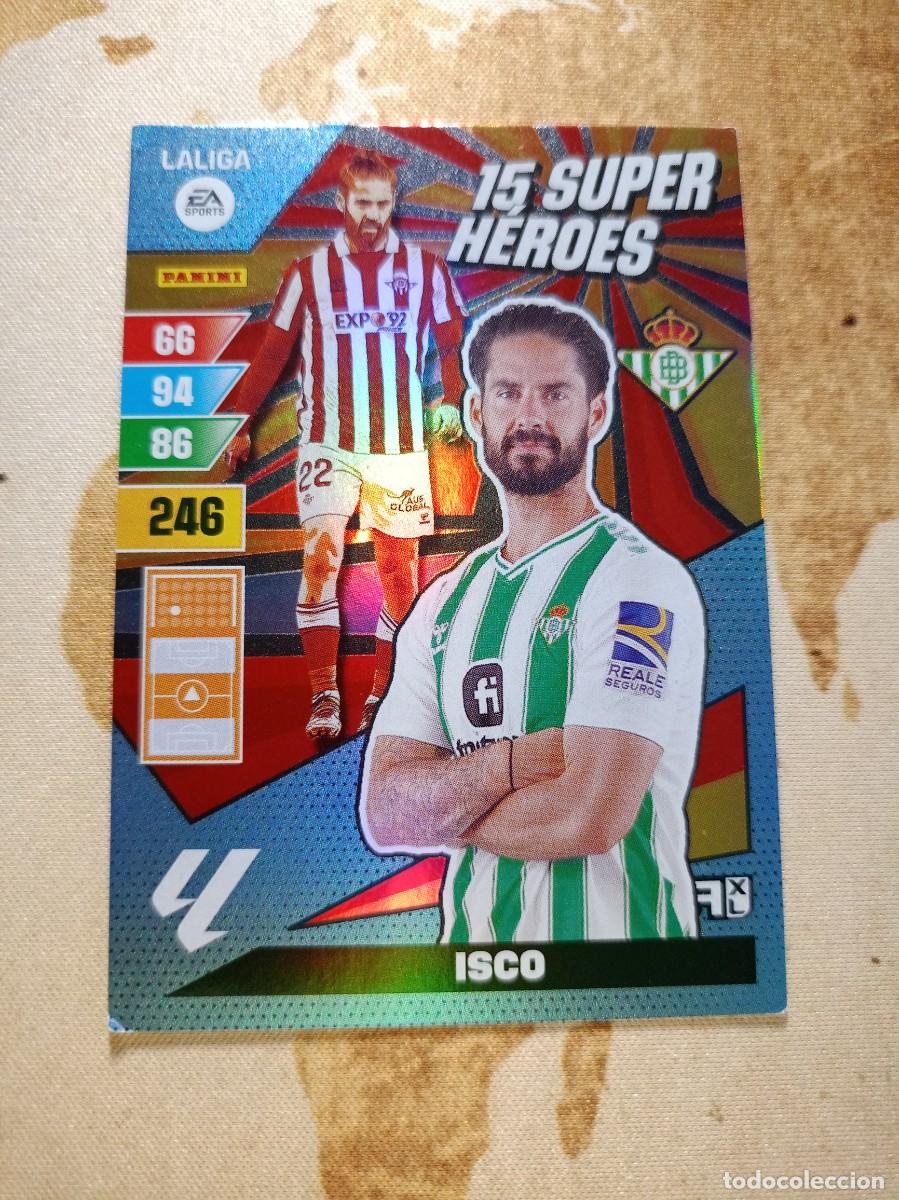 Fu&szlig;ball-Sticker: # 15 S&uacute;per H&eacute;roes ISCO Adrenalyn 2023-24