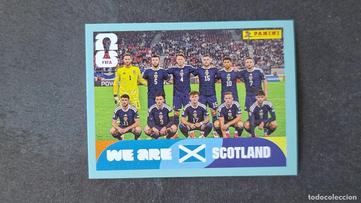 Cartes &agrave; collectionner de Football: L1 EQUIPO SELECCION ESCOCIA 13 MUNDIAL FIFA WORLD CUP 2026 PANINI NUNCA PEGADO SIN PEGAR