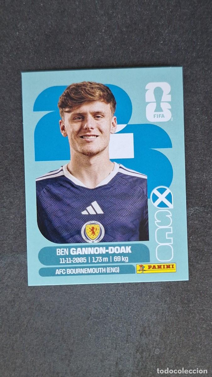 Cartes &agrave; collectionner de Football: L1 GANNON-DOAK SELECCION ESCOCIA 20 MUNDIAL FIFA WORLD CUP 2026 PANINI NUNCA PEGADO SIN PEGAR