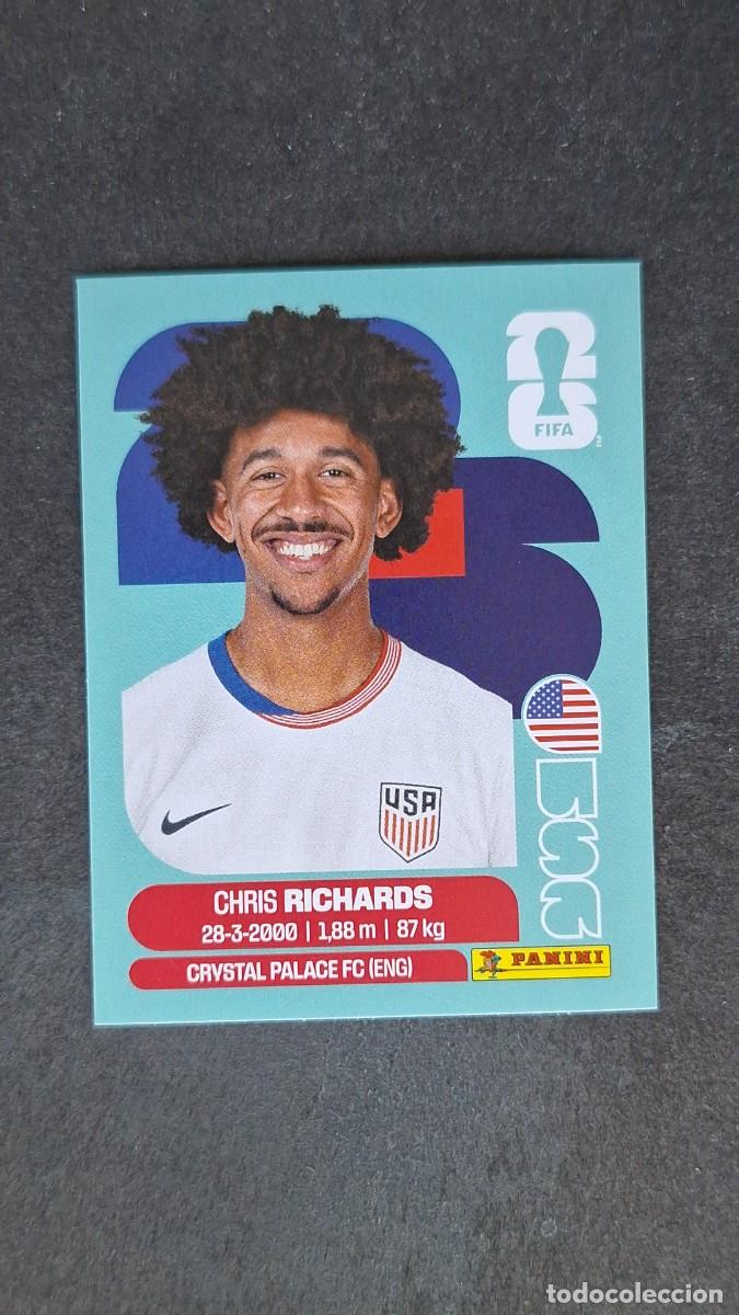 Cromos de F&uacute;tbol: L1 RICHARDS SELECCION USA 3 MUNDIAL FIFA WORLD CUP 2026 PANINI NUNCA PEGADO SIN PEGAR