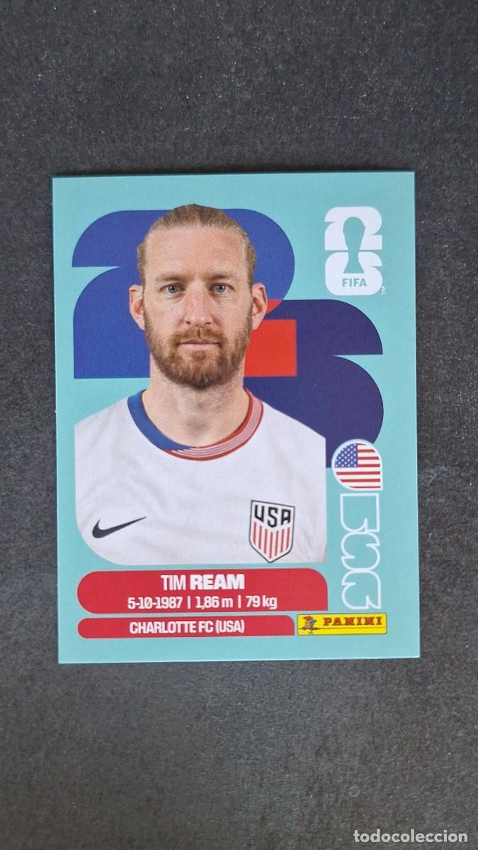 Cromos de F&uacute;tbol: L1 TIM REAM SELECCION USA 4 MUNDIAL FIFA WORLD CUP 2026 PANINI NUNCA PEGADO SIN PEGAR