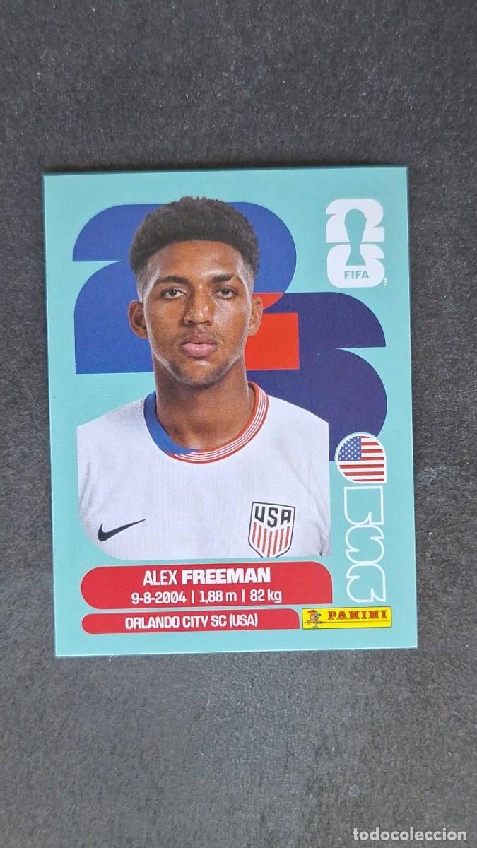 Cromos de F&uacute;tbol: L1 FREEMAN SELECCION USA 6 MUNDIAL FIFA WORLD CUP 2026 PANINI NUNCA PEGADO SIN PEGAR