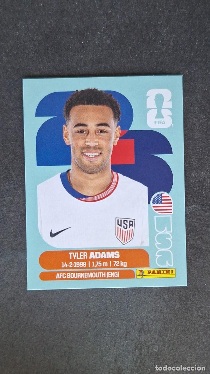 Cromos de F&uacute;tbol: L1 ADAMS SELECCION USA 8 MUNDIAL FIFA WORLD CUP 2026 PANINI NUNCA PEGADO SIN PEGAR