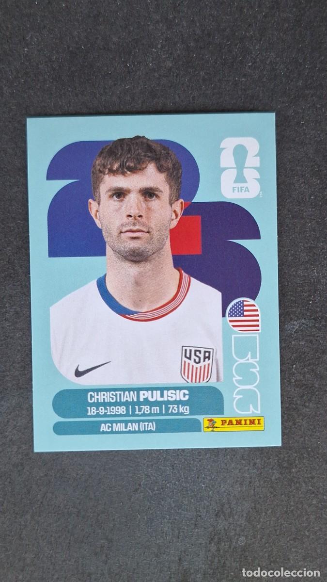 Cromos de F&uacute;tbol: L1 PULISIC SELECCION USA 16 MUNDIAL FIFA WORLD CUP 2026 PANINI NUNCA PEGADO SIN PEGAR