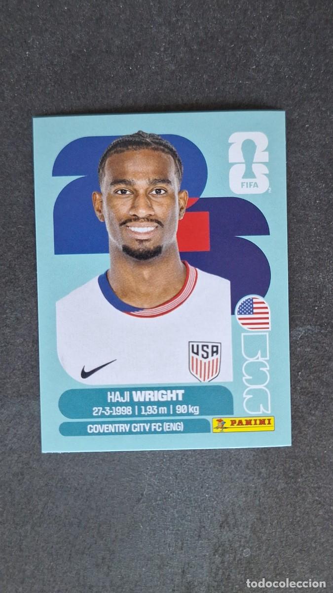 Football Stickers: L1 WRIGHT SELECCION USA 19 MUNDIAL FIFA WORLD CUP 2026 PANINI NUNCA PEGADO SIN PEGAR