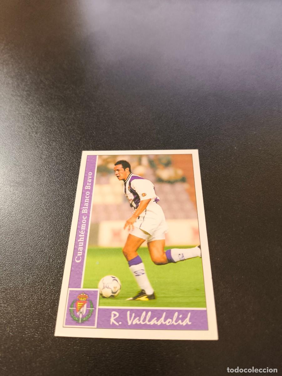 Cromos de F&uacute;tbol: 327 Blanco CORREGIDO REAL VALLADOLID MUNDICROMO FICHAS LIGA 2001 2002 01 02 NO PANINI ESTE