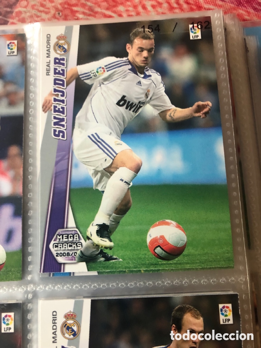 Cromos de F&uacute;tbol: Megacracks 2008 2009 sneijder 156 real Madrid