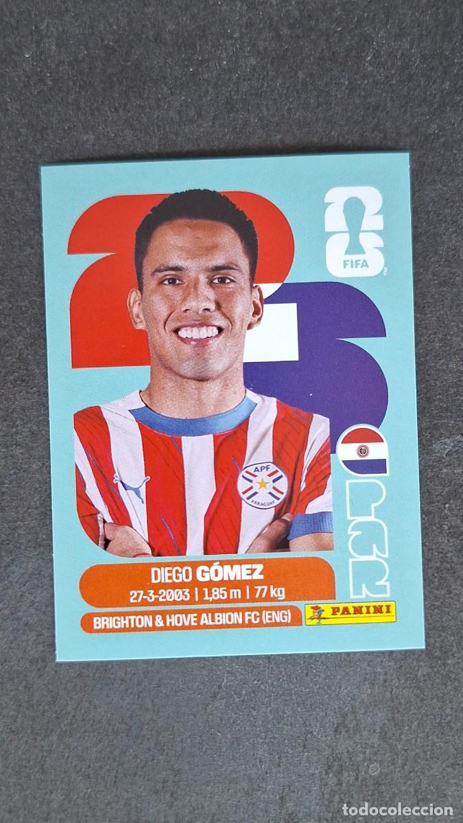 Cromos de F&uacute;tbol: L1 GOMEZ SELECCION PARAGUAY 10 MUNDIAL FIFA WORLD CUP 2026 PANINI NUNCA PEGADO SIN PEGAR