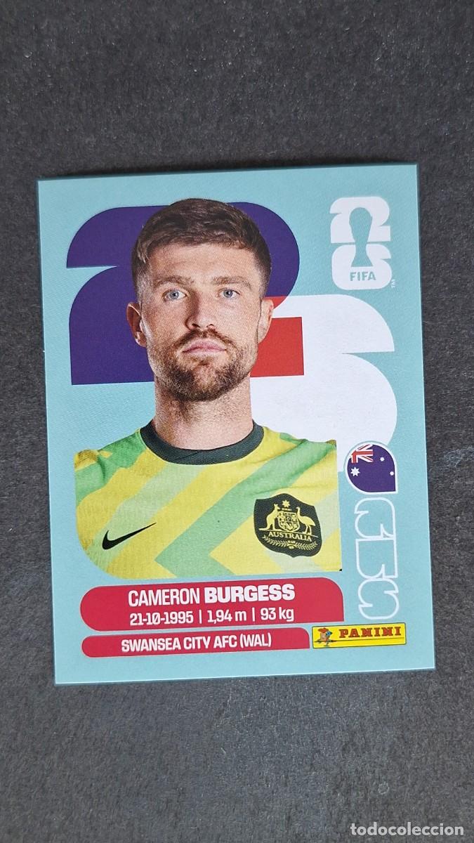 Cromos de F&uacute;tbol: L1 BURGESS SELECCION AUSTRALIA 8 MUNDIAL FIFA WORLD CUP 2026 PANINI NUNCA PEGADO SIN PEGAR