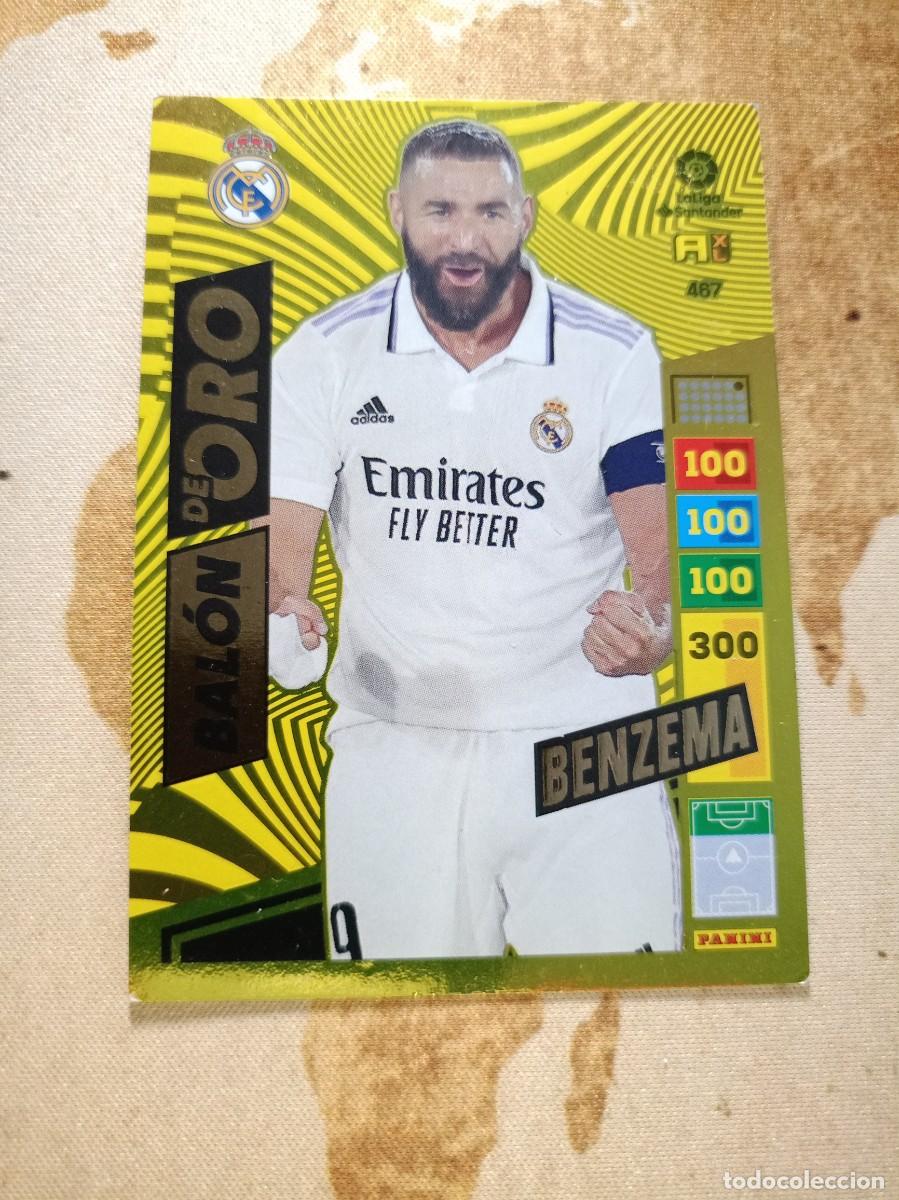 Cromos de F&uacute;tbol: # Bal&oacute;n de oro 467 BENZEMA Adrenalyn 2022-23