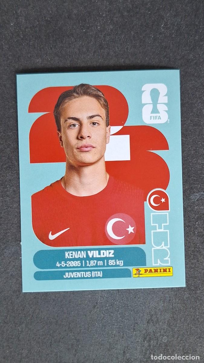 Cromos de F&uacute;tbol: L1 VILDIZ SELECCION TURQUIA 20 MUNDIAL FIFA WORLD CUP 2026 PANINI NUNCA PEGADO SIN PEGAR