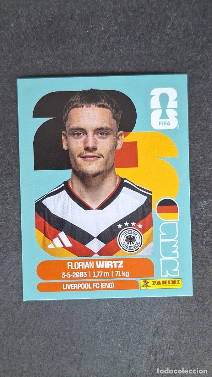 Cromos de F&uacute;tbol: L1 WIRTZ SELECCION ALEMANIA 11 MUNDIAL FIFA WORLD CUP 2026 PANINI NUNCA PEGADO SIN PEGAR