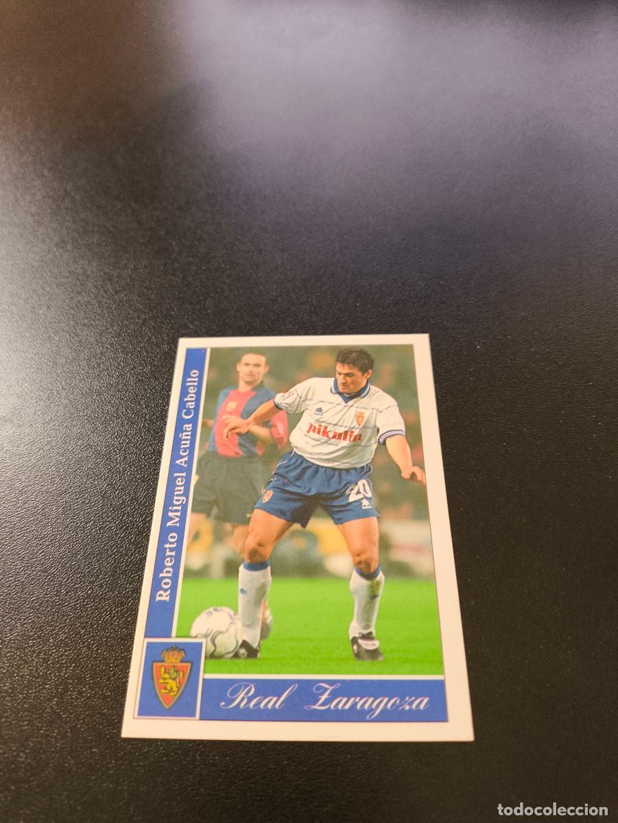 Cromos de F&uacute;tbol: 351 Acu&ntilde;a REAL ZARAGOZA MUNDICROMO FICHAS LIGA 2001 2002 01 02 NO PANINI ESTE