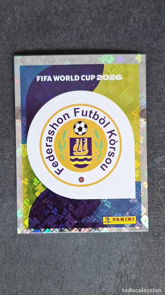 Cromos de Futebol: L1 ESCUDO SELECCION CURA&Ccedil;AO 1 MUNDIAL FIFA WORLD CUP 2026 PANINI NUNCA PEGADO SIN PEGAR