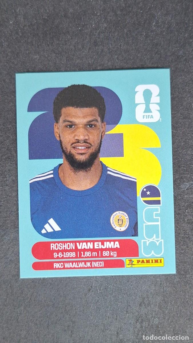Cromos de F&uacute;tbol: L1 VAN EIJMA SELECCION CURA&Ccedil;AO 7 MUNDIAL FIFA WORLD CUP 2026 PANINI NUNCA PEGADO SIN PEGAR
