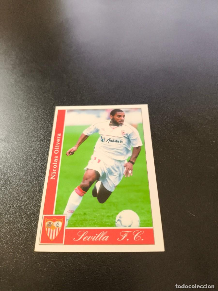 Cromos de F&uacute;tbol: 377 Olivera SEVILLA MUNDICROMO FICHAS LIGA 2001 2002 01 02 NO PANINI ESTE
