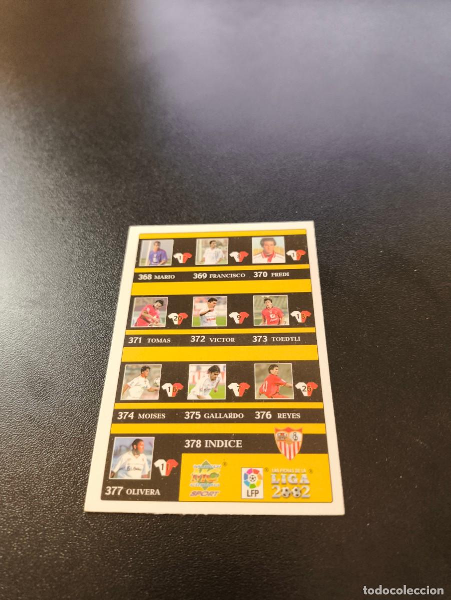 Figurine di Calcio: 378 Indice SEVILLA MUNDICROMO FICHAS LIGA 2001 2002 01 02 NO PANINI ESTE