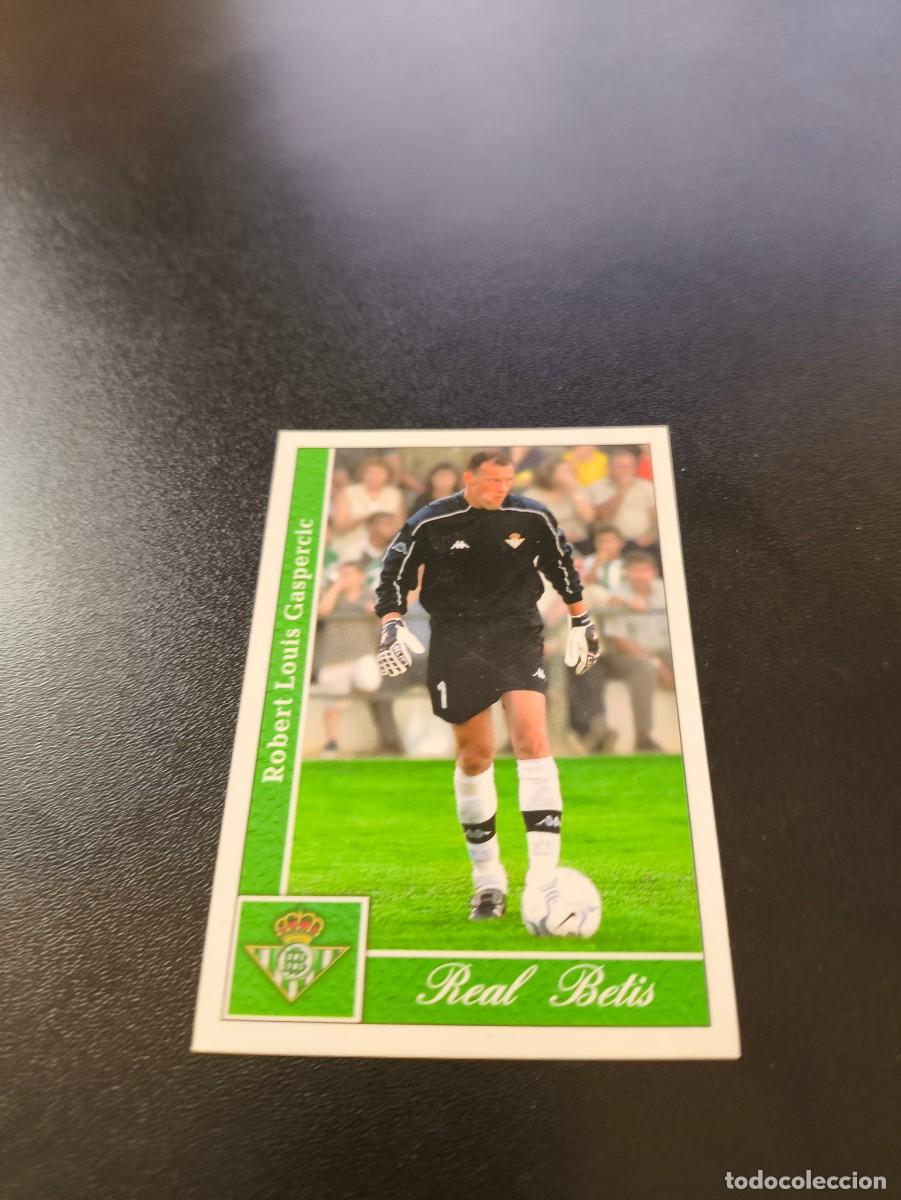 Fu&szlig;ball-Sticker: 382 Gaspercic REAL BETIS MUNDICROMO FICHAS LIGA 2001 2002 01 02 NO PANINI ESTE