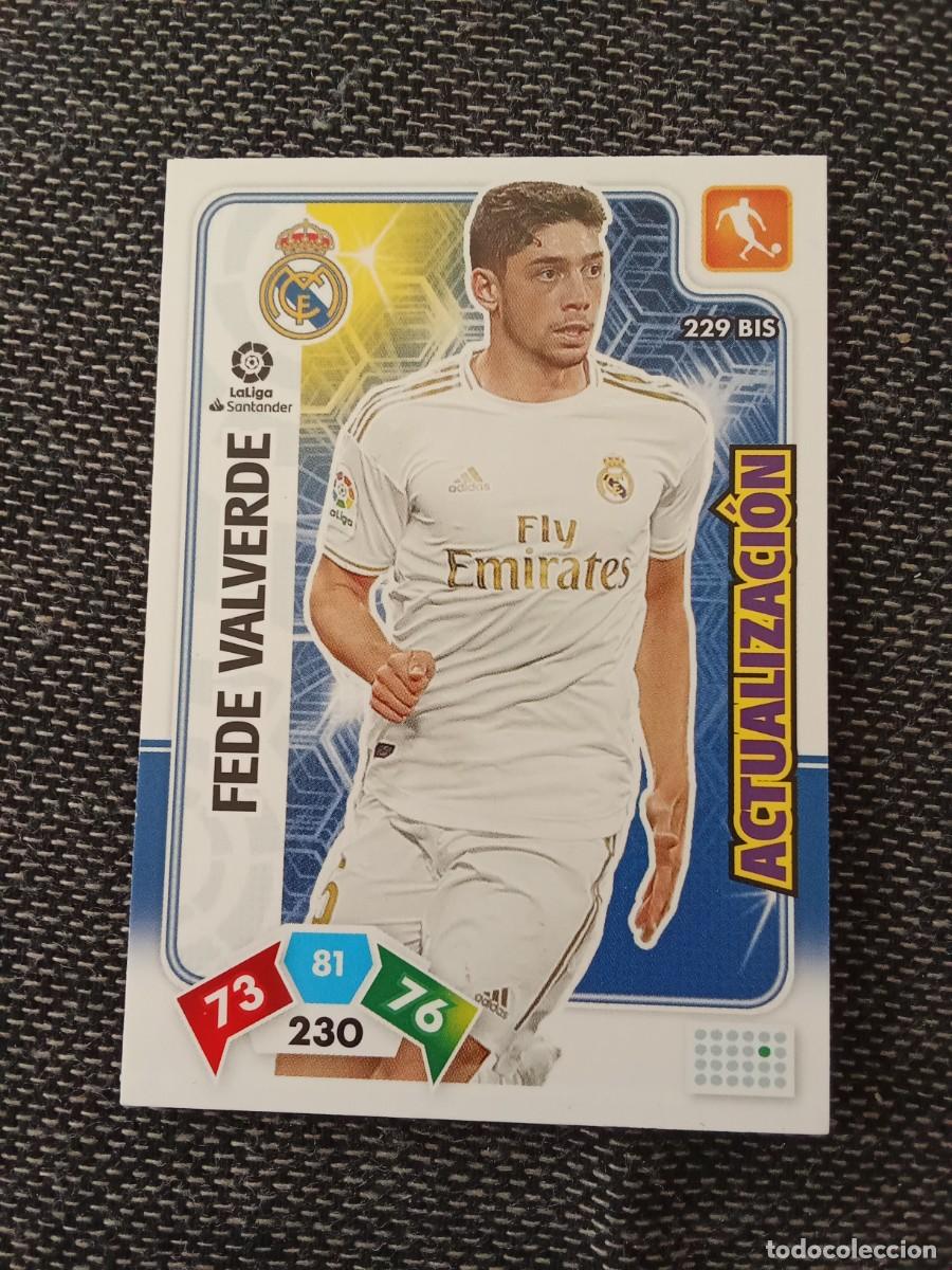 Football Stickers: 229 bis Fede Valverde actualizaci&oacute;n Real Madrid ADRENALYN 2019-20