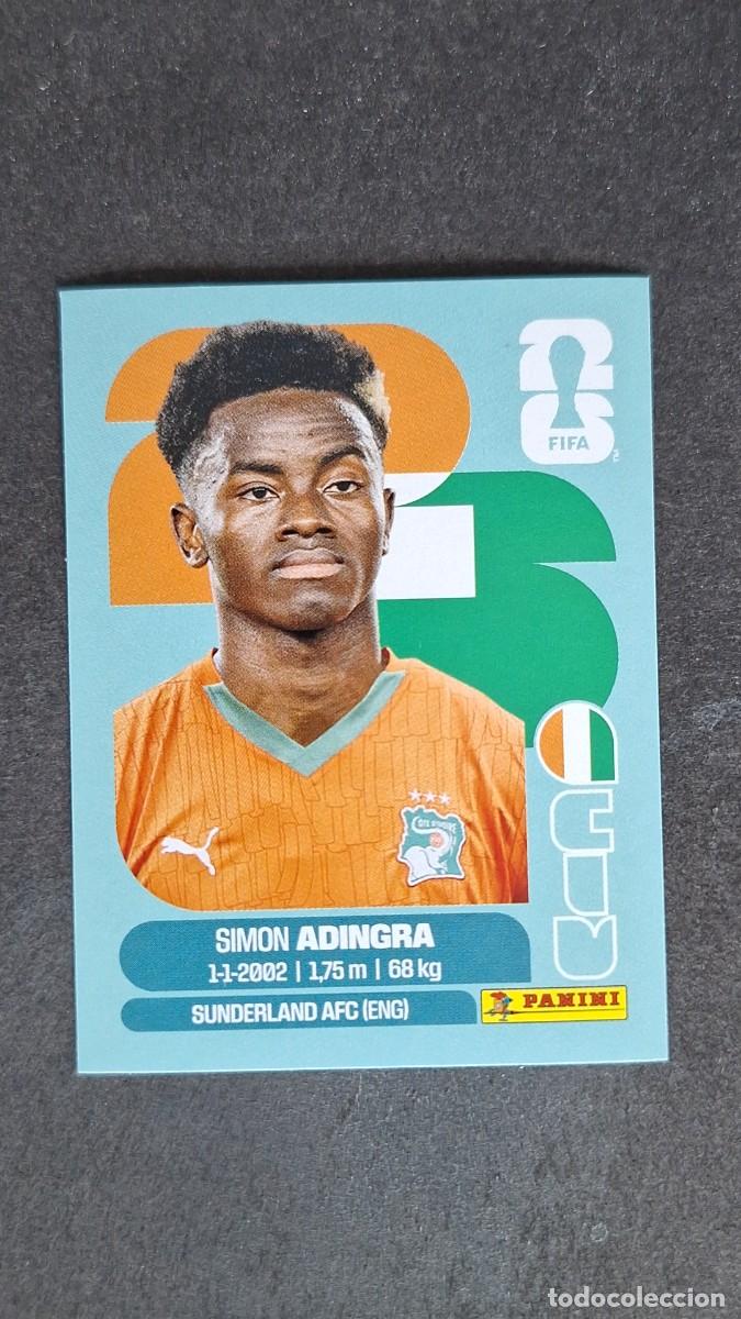 Football Stickers: L1 ADINGRA SELECCION COSTA DE MARFIL 17 MUNDIAL FIFA WORLD CUP 2026 PANINI NUNCA PEGADO SIN PEGAR