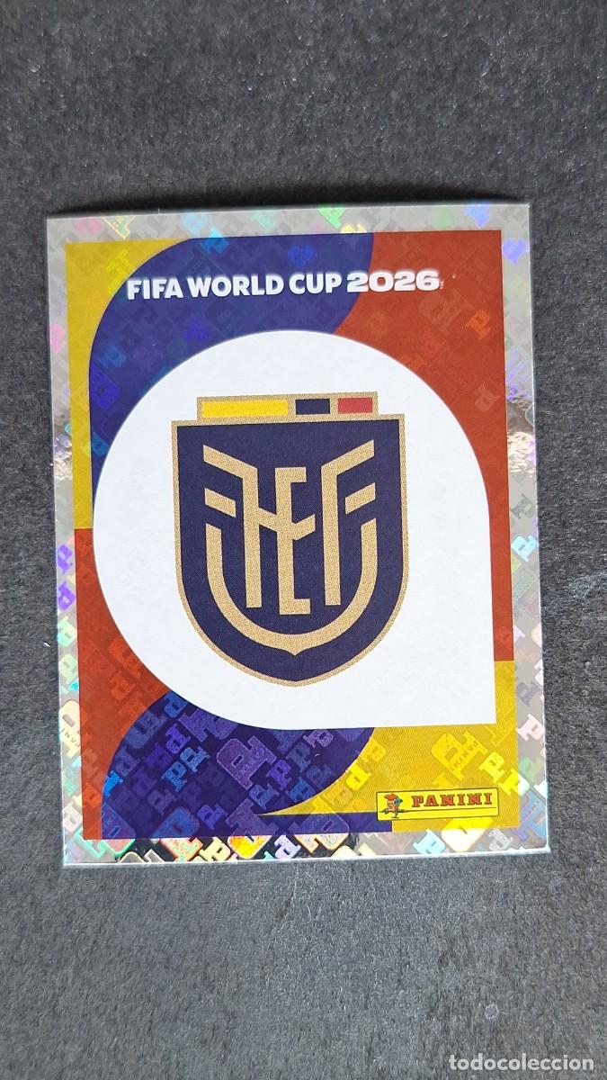 Football Stickers: L1 ESCUDO SELECCION ECUADOR 1 MUNDIAL FIFA WORLD CUP 2026 PANINI NUNCA PEGADO SIN PEGAR