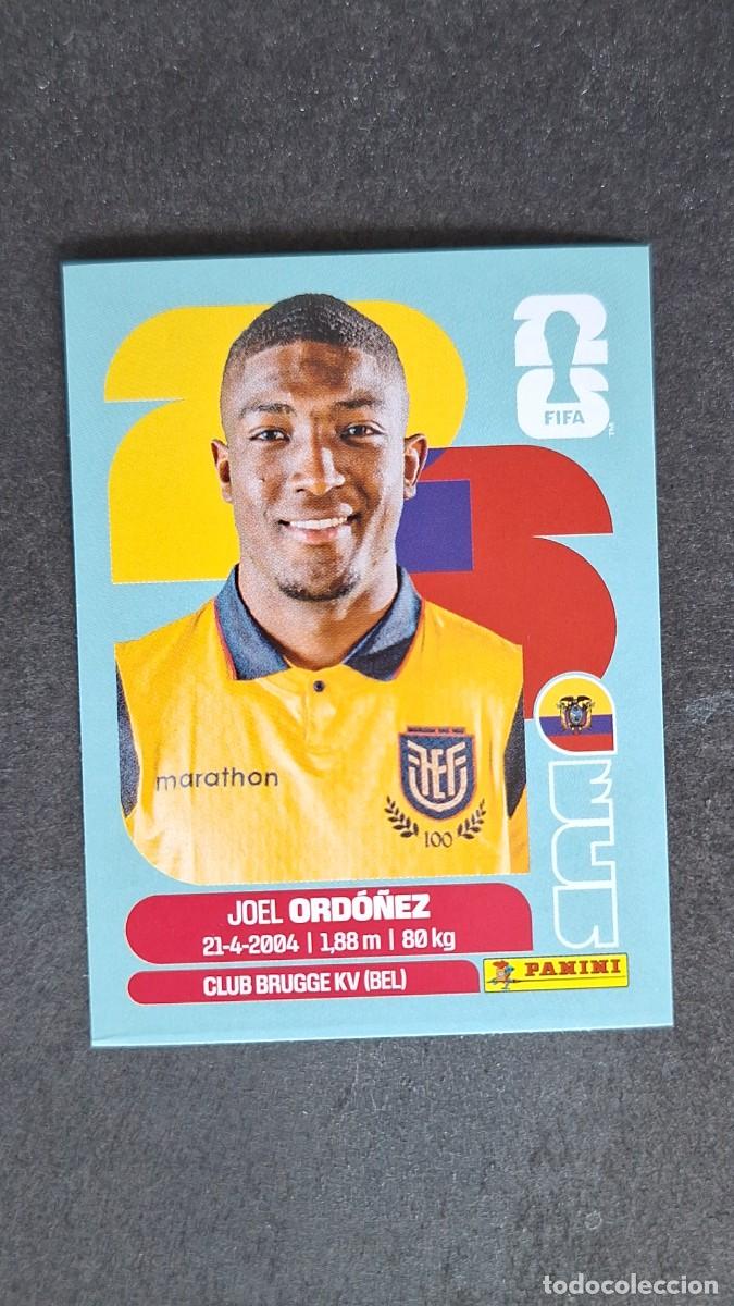 Cromos de F&uacute;tbol: L1 ORDO&Ntilde;EZ SELECCION ECUADOR 8 MUNDIAL FIFA WORLD CUP 2026 PANINI NUNCA PEGADO SIN PEGAR