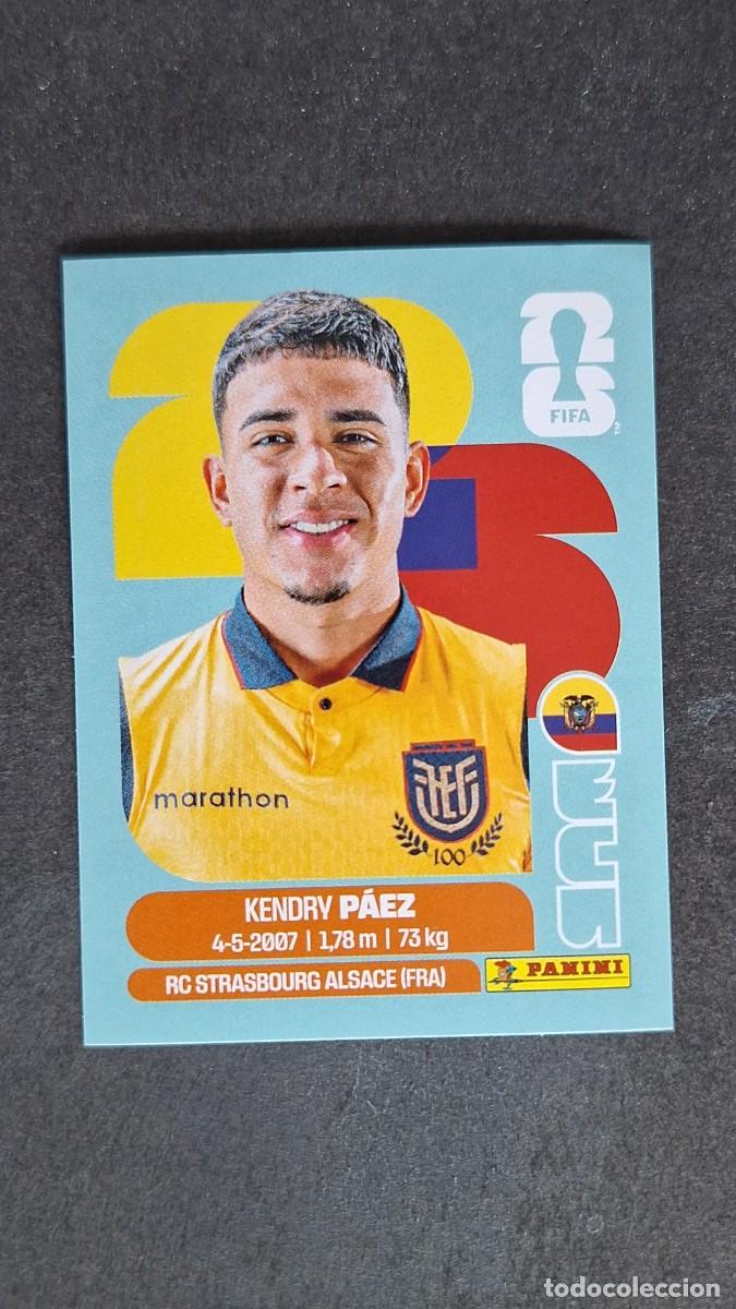 Cromos de F&uacute;tbol: L1 PAEZ SELECCION ECUADOR 11 MUNDIAL FIFA WORLD CUP 2026 PANINI NUNCA PEGADO SIN PEGAR